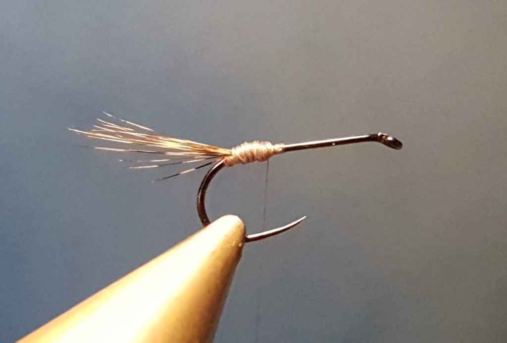 Liscorno hackle mouche fly tying eclosion