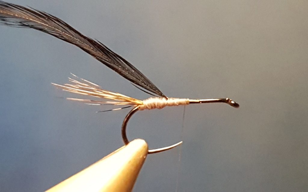 Liscorno hackle mouche fly tying eclosion