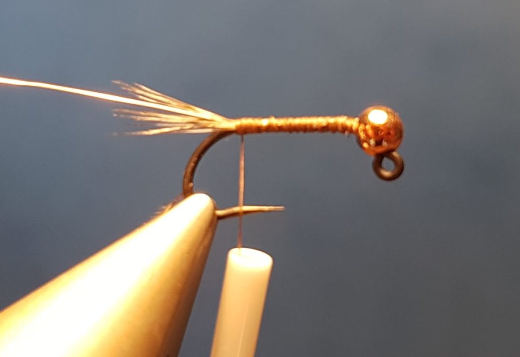 Perdigon madera bille tungstene fly tying mouche eclosion