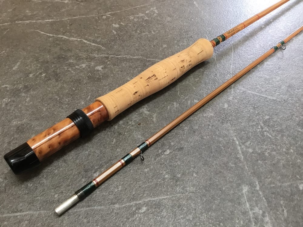 Canne à Pêche En Bambou Refendu - 1,80 M, 2 Brins - Pour Lac Ou Mer - Mouche