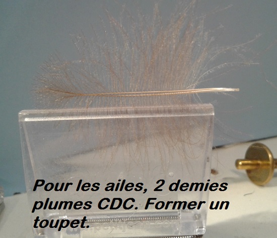 CDC parachute mouche quill fly tying éclosion