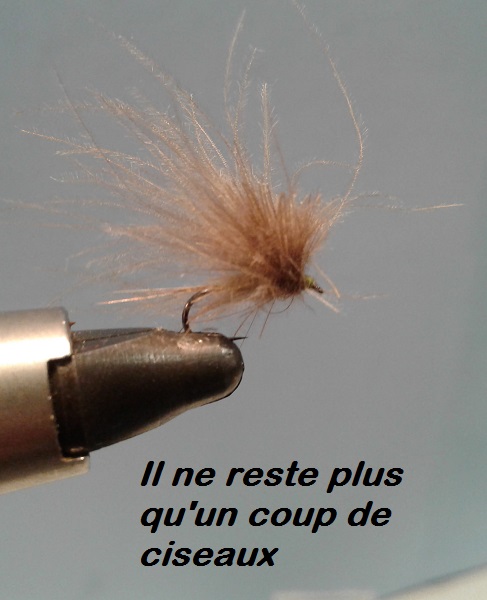 CDC parachute mouche quill fly tying éclosion