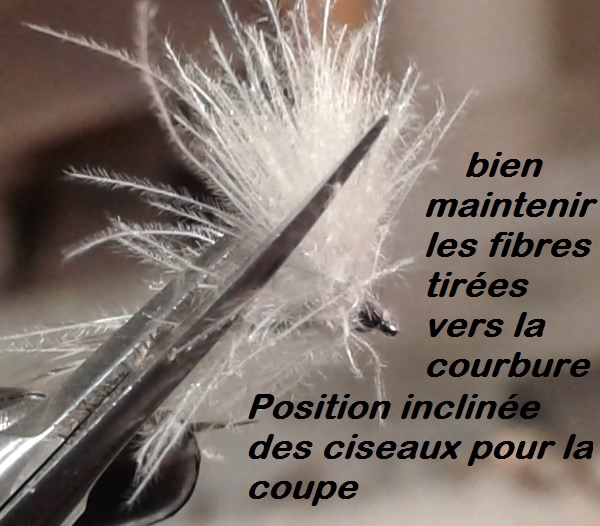 CDC parachute mouche quill fly tying éclosion