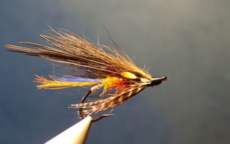 mouche truite de mer spoey hackle junglke cock fly tying eclosion sea trout salmon saumon