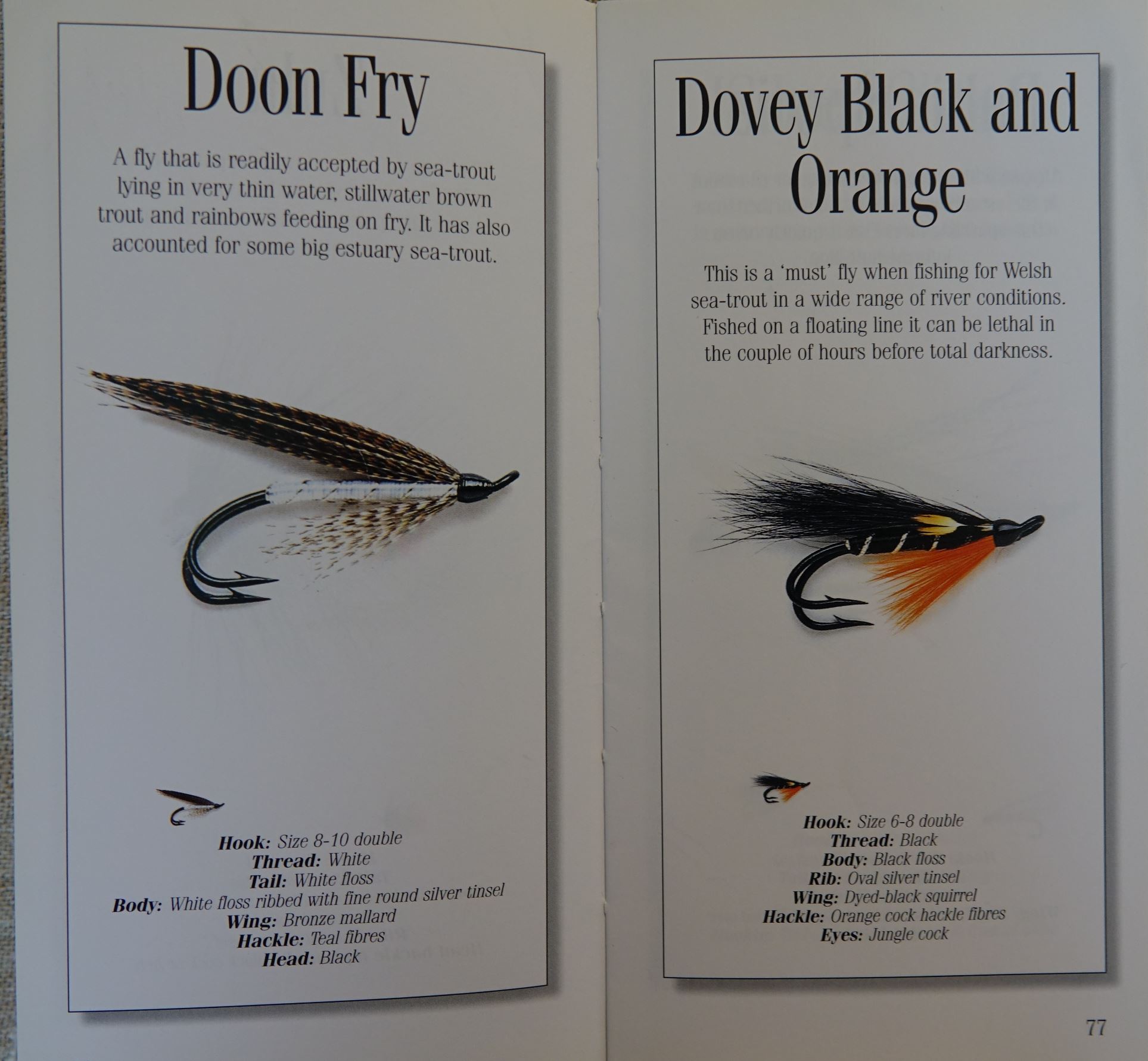 Livre mouche saumon sea-trout fly salmon brown trout reservoir still water fly-tying eclosion