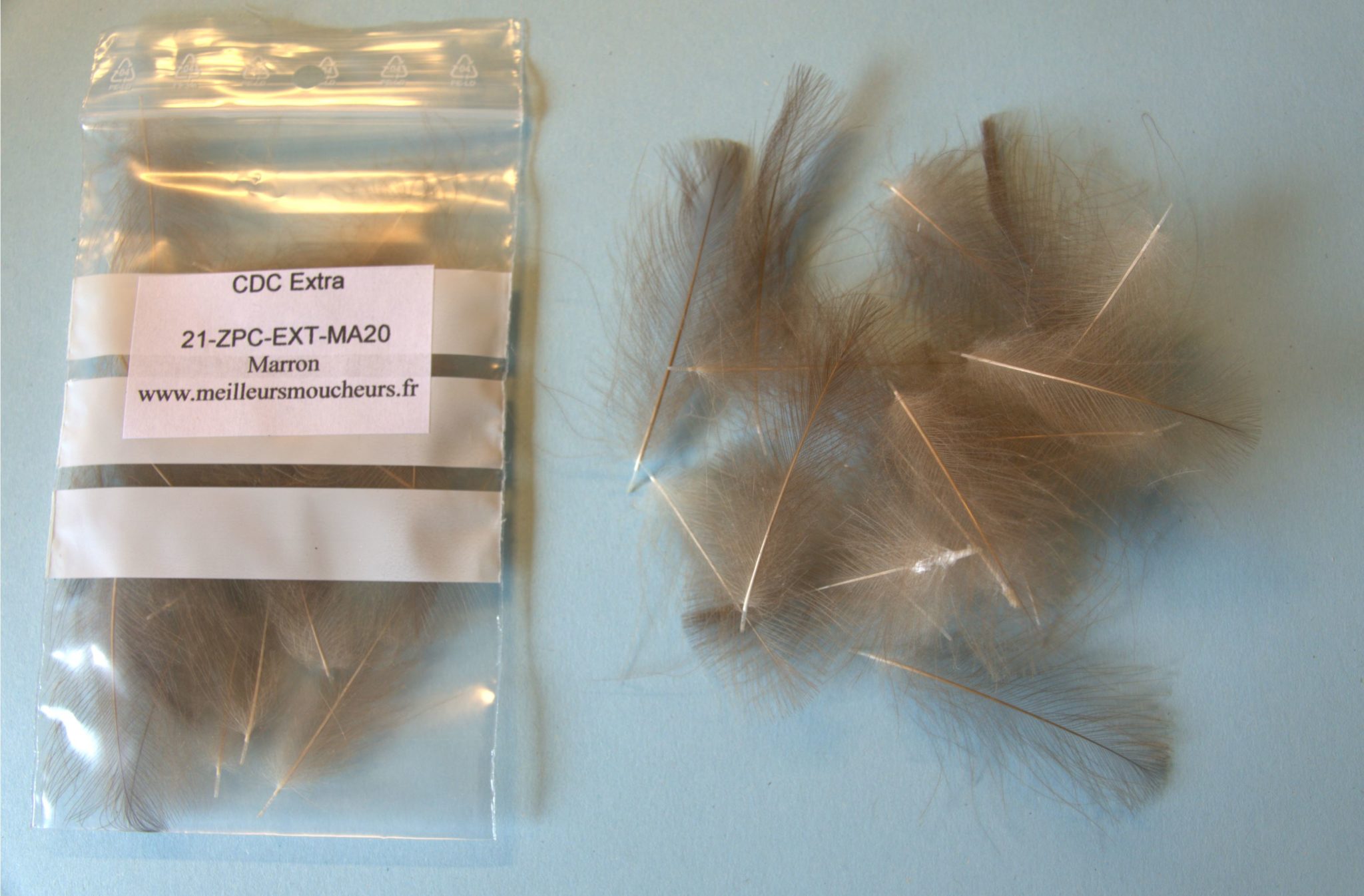 CDC puff select XL echantillon fly flytying tying mouche eclosion