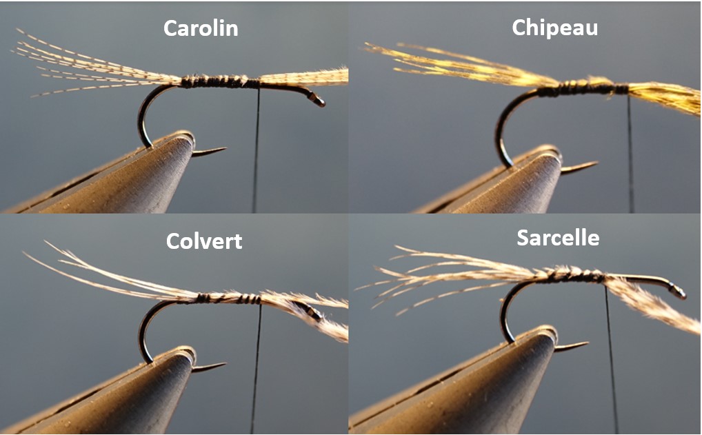 cerques mouches fly tying flytyting eclosion sarcelle mallard gadwall woodc duck carolin duck