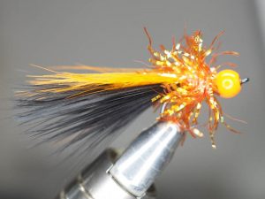 Micro streamer still water close water marabou polyfloss flytyting Enclosion