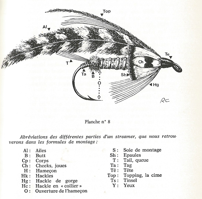 Anatomie d'une mouche à saumon