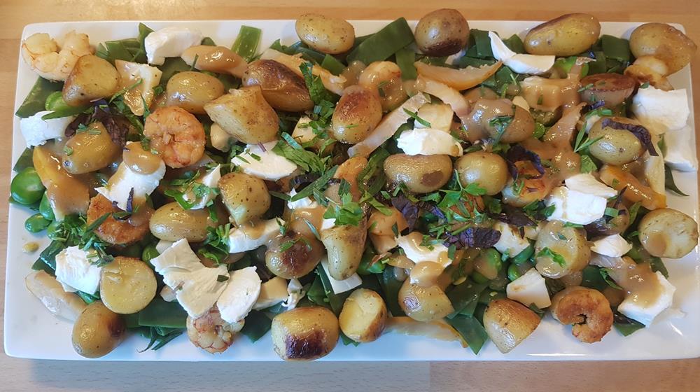 salade pdt feve mozza ail haricots plat (Copy)