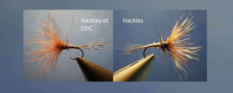 Montage avancé A4 adams mouche dry fly flytyting hackle CDC final (Copy)