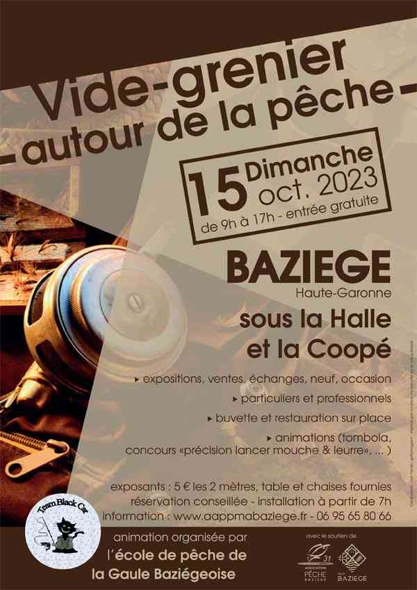 Affiche Vide Grenier BAZIEGE 15 10 2023-2