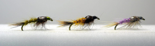 Nymphes en dubbing teinté