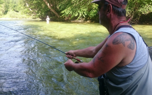SLOVENIE - rivières ouest - pêcheurs 3